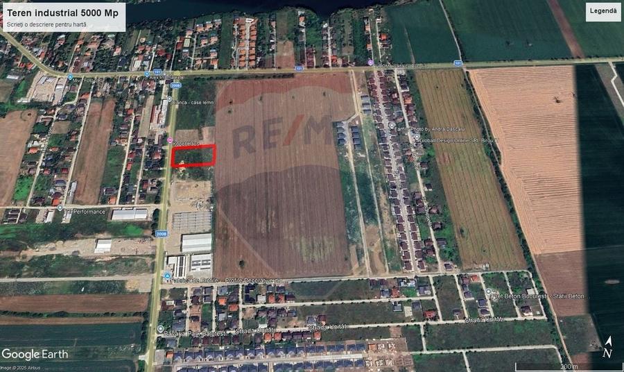 Teren 5.000mp Balotesti cu autorizatie hala - 5