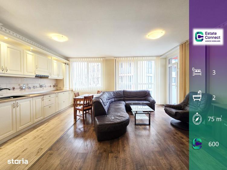 Apartament 3 camere decomandat de inchiriat ARED Kaufland - 1