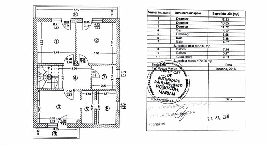 Casa tip duplex, 5 camere, Mogosoaia, P+1+Pod ! - 44