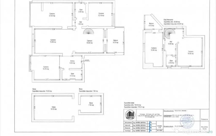 Apartament cu 5 camere decomandat în Elisabetin