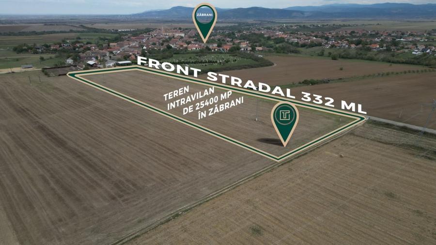 Teren intravilan de 25400 mp cu potențial excepțional pentru investiție în Zăbra - 1