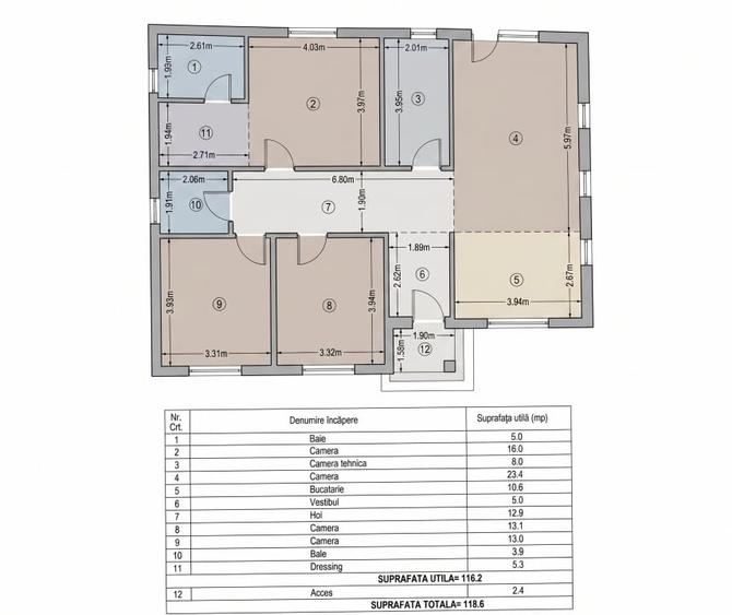 Casa 4 camere 117mp | 0 comision | Balotesti The 8 | 510 mp teren - 5