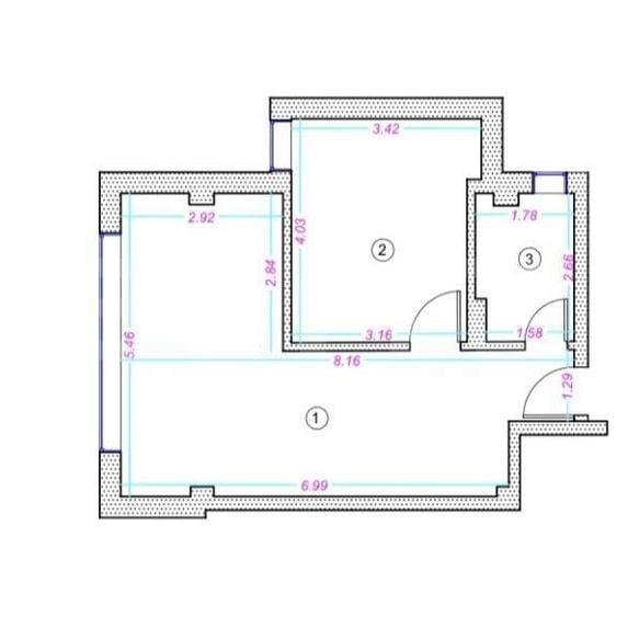 Apartament 2 camere, 44 mp, finisat, zona Donath - 2
