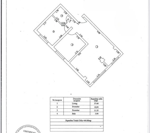 Apartament 3 camere zona Calarasilor, Bloc Nou, etaj 2 - 2