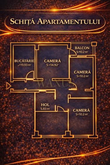 Apartament de 4 Camere - 82MP I Balcon I 2.200€/mp - Manastur - 2