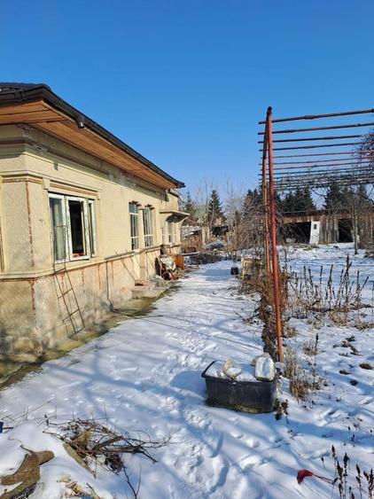 Dascalu, casa veche 4 camere, acoperis nou, teren 1300 mp, deschidere 39 m - 19