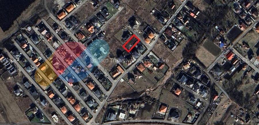 Teren 570mp  de casa individuala, in Chinteni