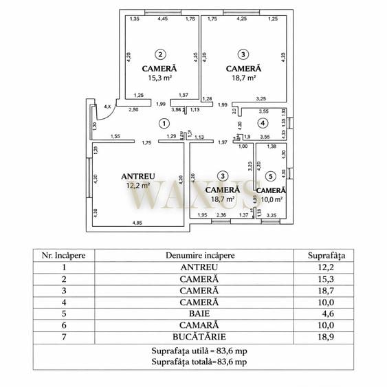 Casa pe un Nivel - SU 85MP I ST 385MP - zona Pod IRA - 5