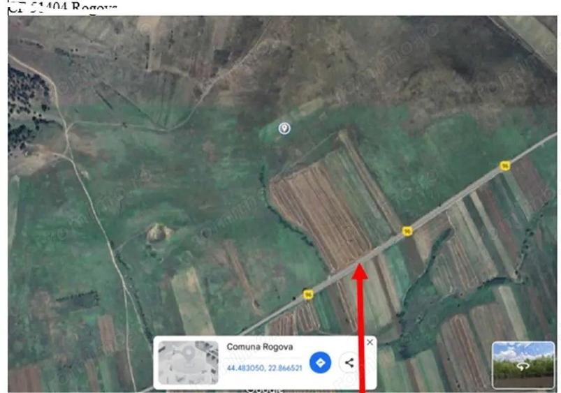 Cota de 1/2 din teren extravilan, comuna Rogova, Jud Mehedinti - 1