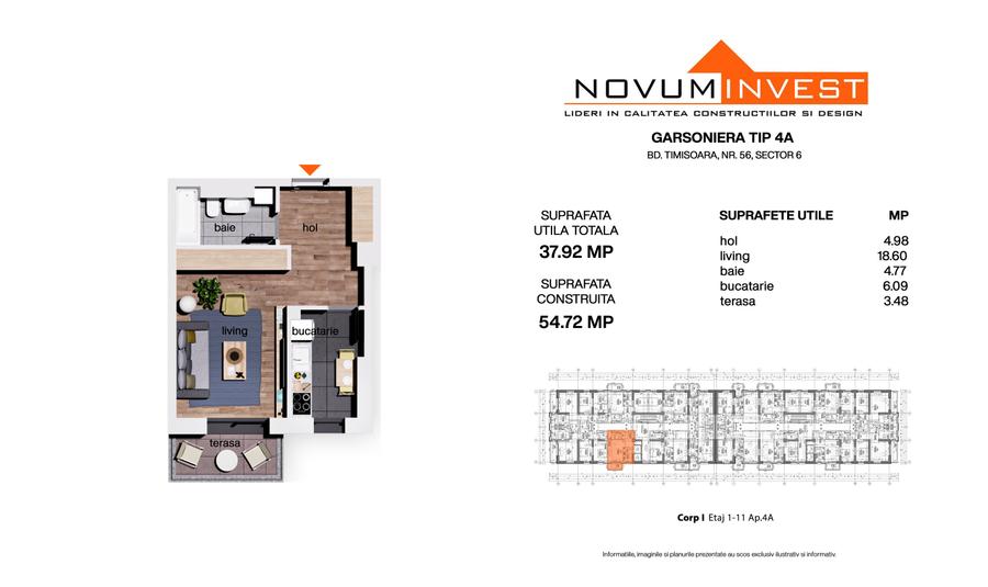 NOU FAZA 4 - NOVUM 56 - Garsoniere Decomandate Bulevardul Timisoara - 5