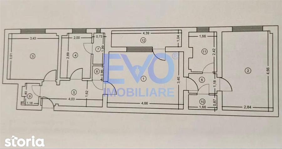 Apartament de vanzare, 3 camere, etaj 3 Tatarasi - 7