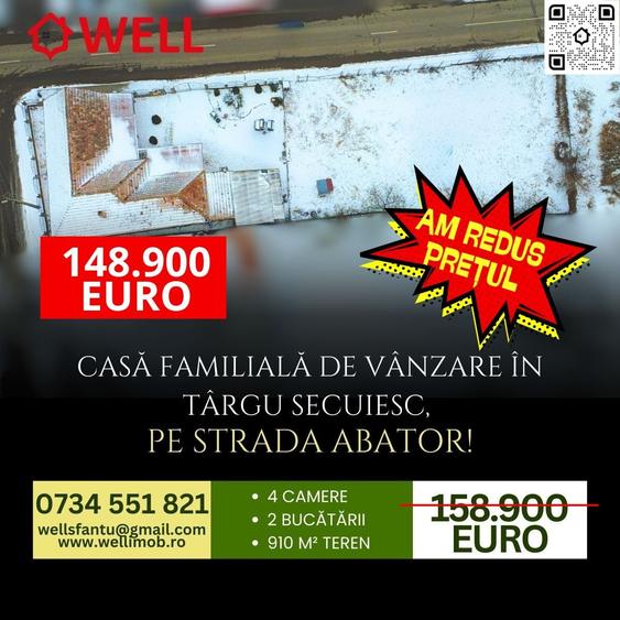 Casă familială de vânzare în Târgu Secuiesc, pe strada Abator! - 1