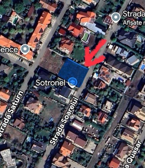 PROPRIETAR vand teren 932mp Dumbravita front 30m str.Soarelui asfalt - 1