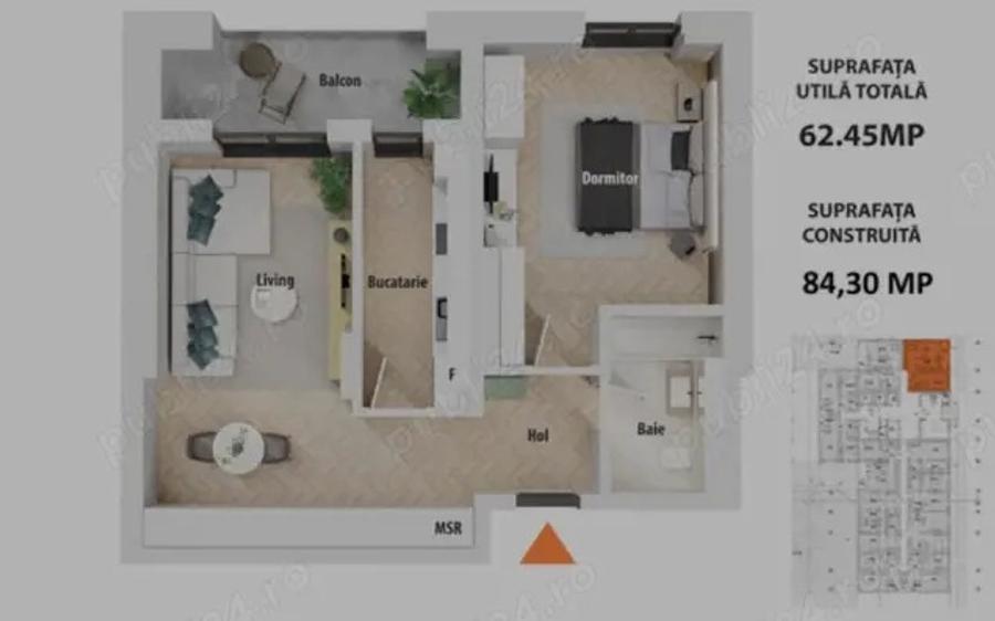 Vand apartament 2 camere bloc nou Iuliu Maniu 6R Novum - 5