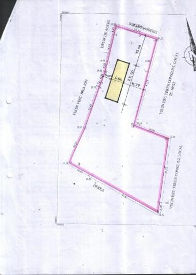 Intravilan Centru Asfaltat Sinoie de Vanzare  - 1