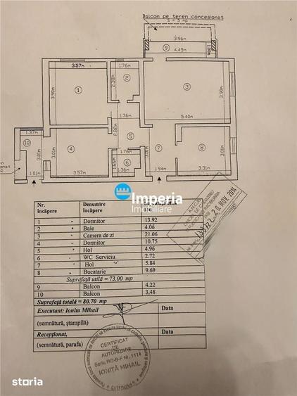 Apartament cu 3 camere decomandat în Gară