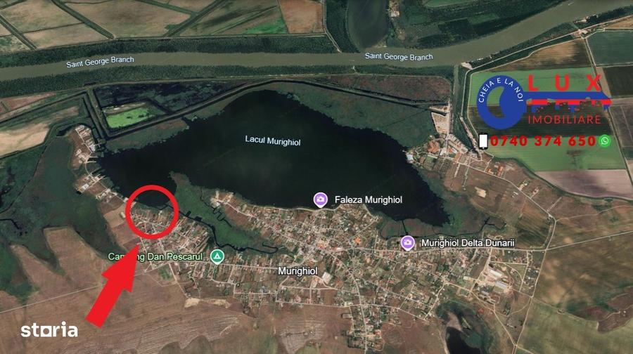 ID 7916 PARADISUL DELTEI: Teren cu deschidere la Lac Murighiol - 2