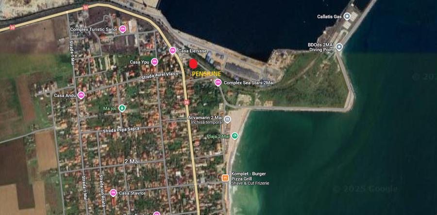 2 Mai - la 4 minute de plaja - pensiune 8 camere, finalizata 60% - 1