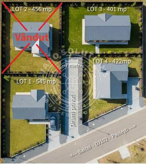 Mini-cartier rezidential - 4 loturi teren intravilan Gageni (Paulesti) - 3