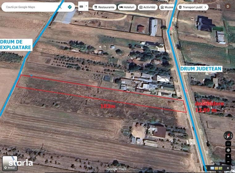 Teren de 2442 mp, în Central
