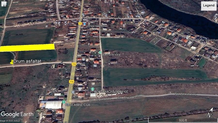 Teren intravilan 5192mp, 70m de asfalt/ apa/ canalizare/ gaz/ curent - 6