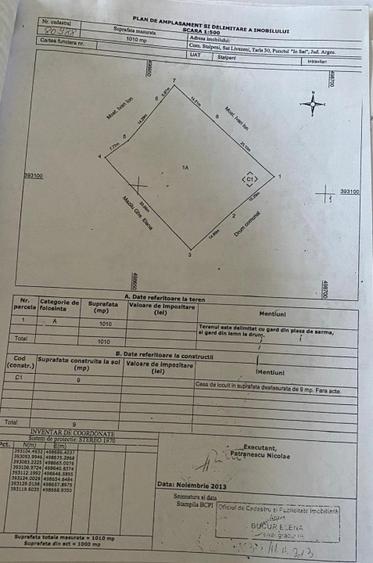 Teren de vanzare – 2.550 mp, pozitie excelenta, Stalpeni (zona centrala), jud AG - 10