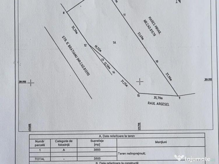 Teren intravilan de vanzare 7.002 mp - Deschidere 70 m la bulevard | Mioveni - 9