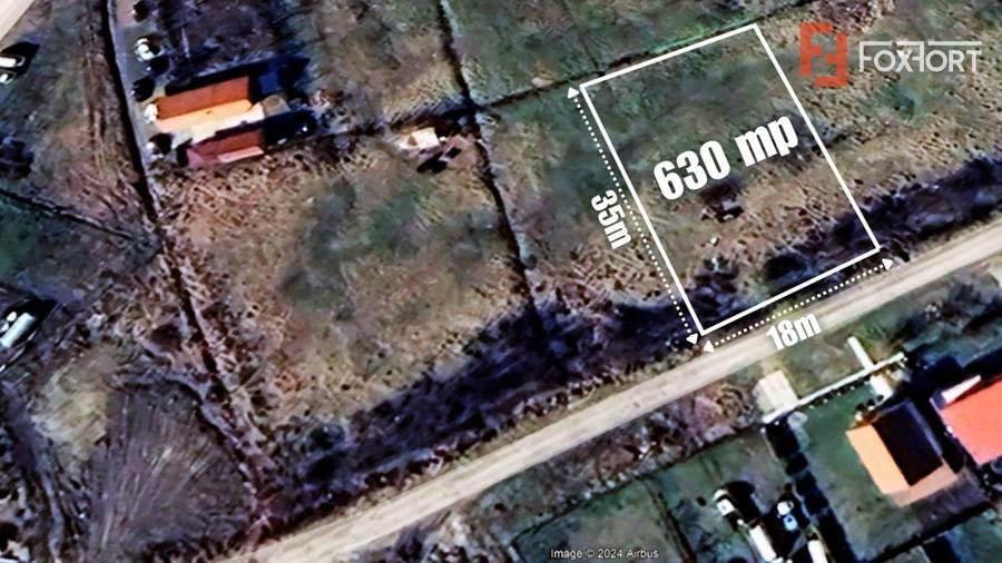 Teren intravilan 630 mp, pretabil constructii - Utilitati la strada - 2