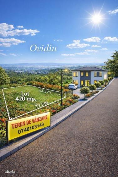 Vanzare Teren 420 mp. Ovidiu cartier nou - 3