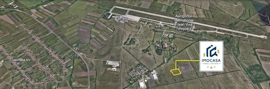 De vanzare Teren Industrial Aeroport Timisoara, PUZ 11.502 mp, Ghiroda - 2