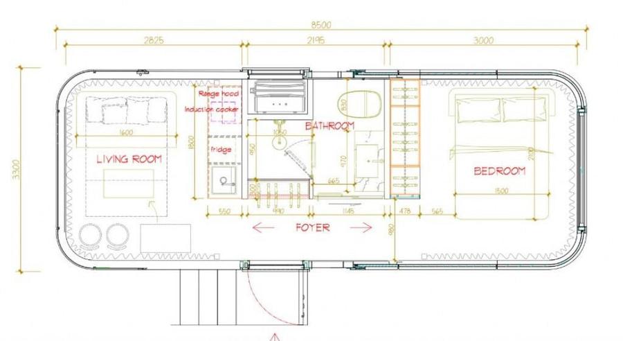 Casa tip Capsula de la View Box Houses - modelul Barcelona