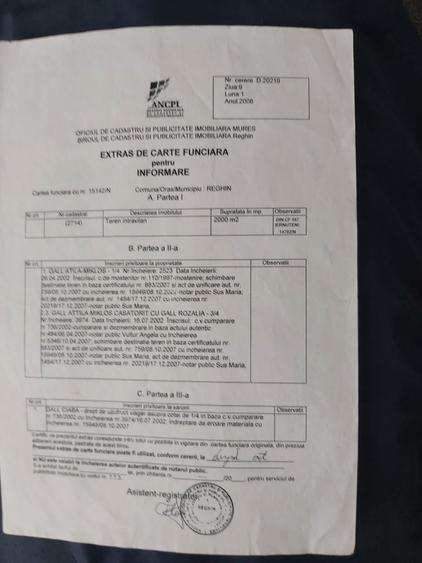 de vanzare teren intravilan pentru constructie in Reghin zona Ienuteni - 2