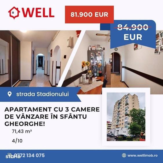 Apartament cu 3 camere de vanzare pe strada Stadionului! - 19