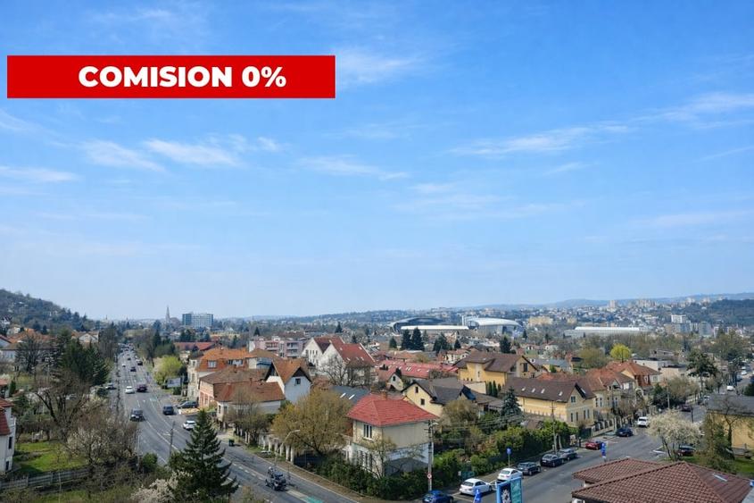 Penthouse cu 4 camere decomandat, mobilat în Grigorescu