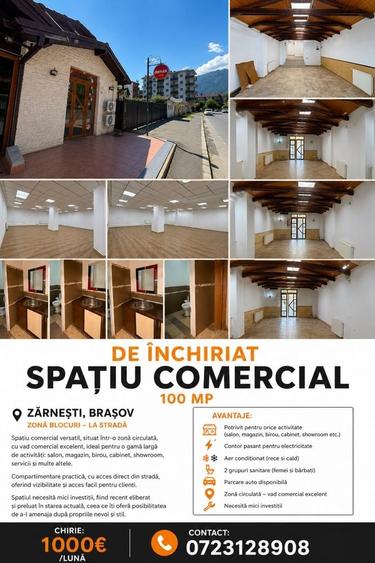 Spațiu comercial, de 100 mp, în Central