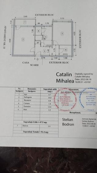 Apartament cu 2 camere decomandat în Onești