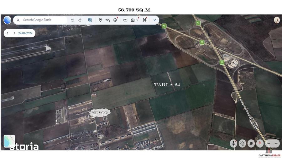 Teren de 58700 mp, în Tunari