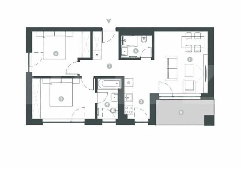 Apartament cu 3 camere în Iosefin
