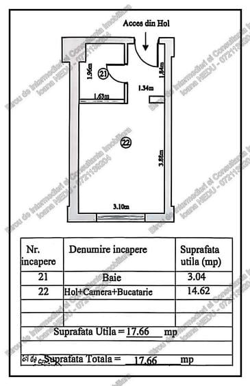 Garsonieră decomandată în Tomis Nord