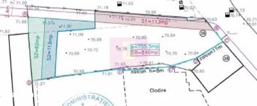 Teren de 755 mp, în Centrul Civic