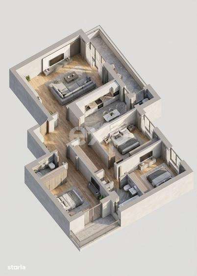 Apartament cu 4 camere decomandat în Ultracentral