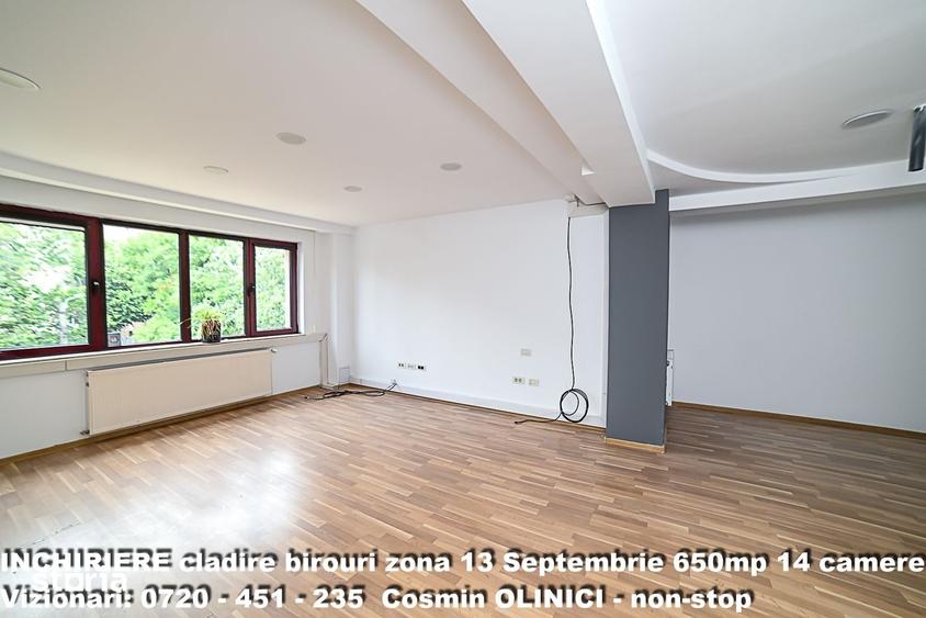 Spatii birouri de inchiriat zona 13 Septembrie I S+P+3 I 650 util - 16