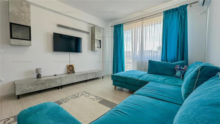 Apartament cu 2 camere decomandat, mobilat în Tractorul