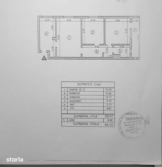 Apartament cu 3 camere în Iancului