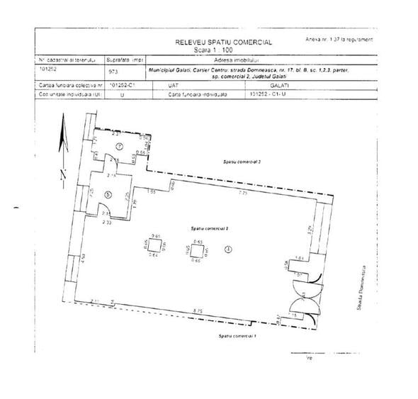 Spațiu comercial, de 160 mp, în Central