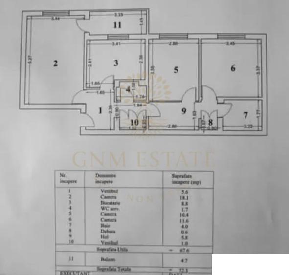 3 Camere | Decomandat | An constructie 1979 | Zona Gorjului - 10