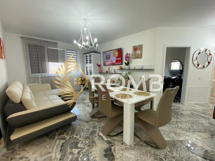 Apartament cu 3 camere semidecomandat, mobilat în Florești