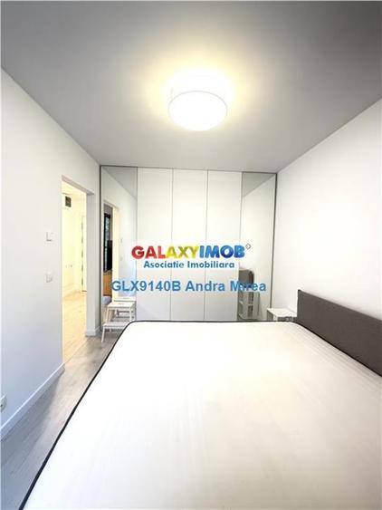 Apartament cu 2 camere semidecomandat, mobilat în Băneasa