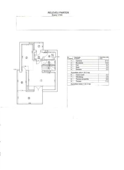Casă cu 3 camere cu Teren 374 Mp în Băneasa