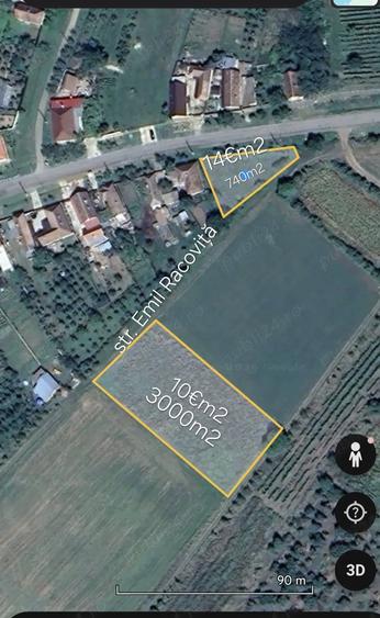 Teren de 3000 mp, în Mâsca